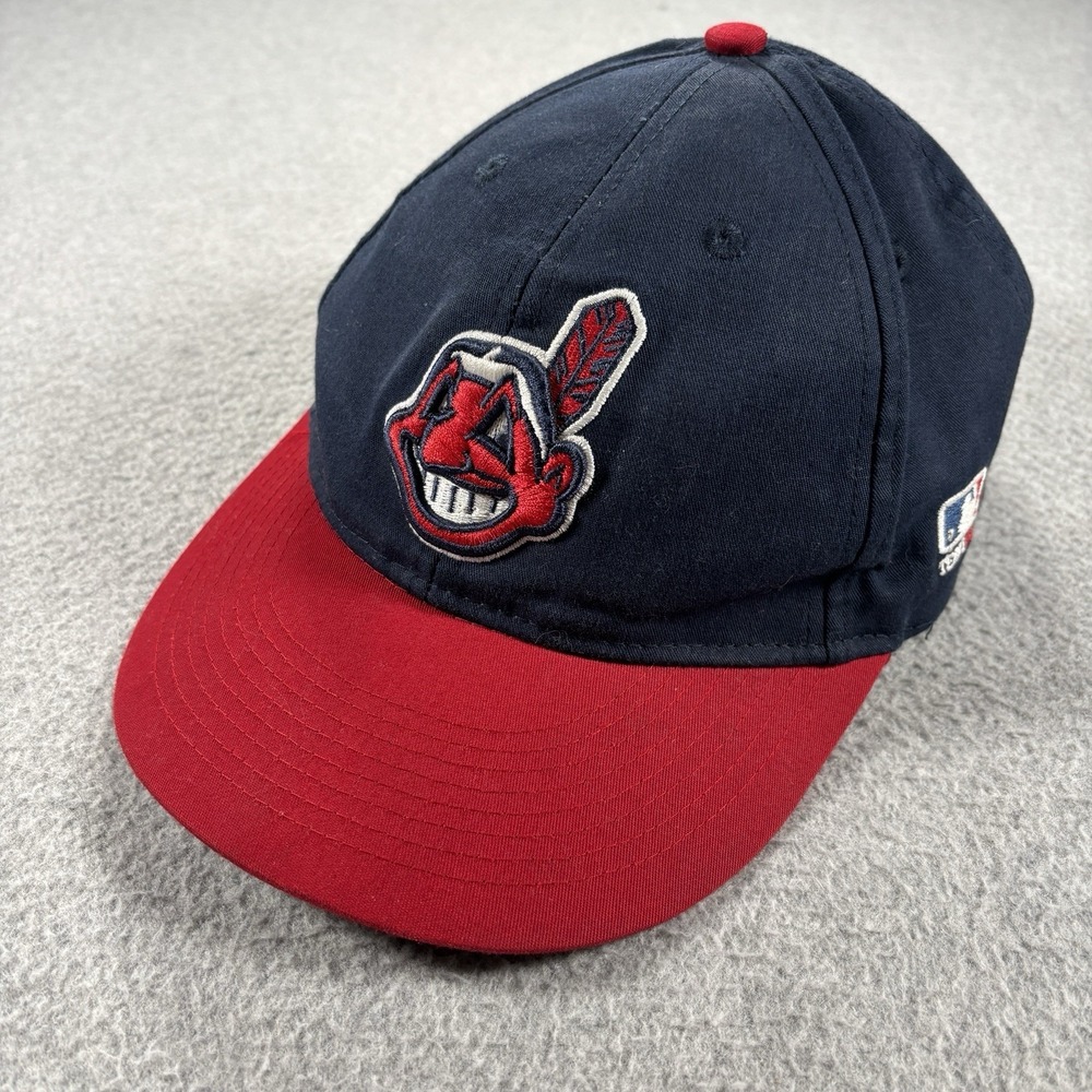 VTG Cleveland Indians Chief Wahoo OC Sports Blue Red Adjustable Adult Hat Cap